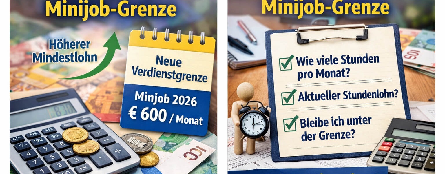 Mindestlohn 2026 Minijob-Grenze
