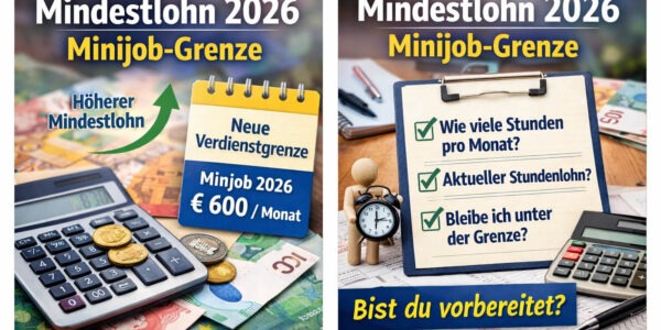 Mindestlohn 2026 Minijob-Grenze