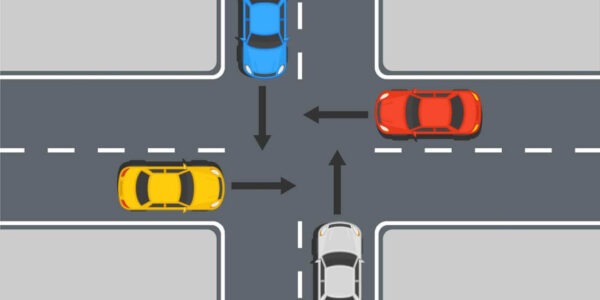 An welchen Stellen ohne vorfahrtregelnde Verkehrszeichen gilt die Regel Rechts vor Links