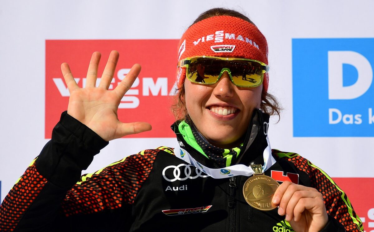 Biathletin Laura Dahlmeier Biathlon