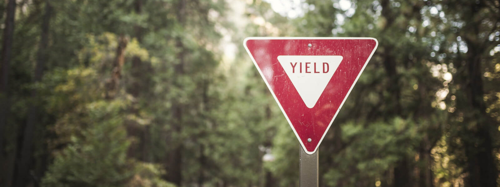 Vorfahrt gewähren Schild