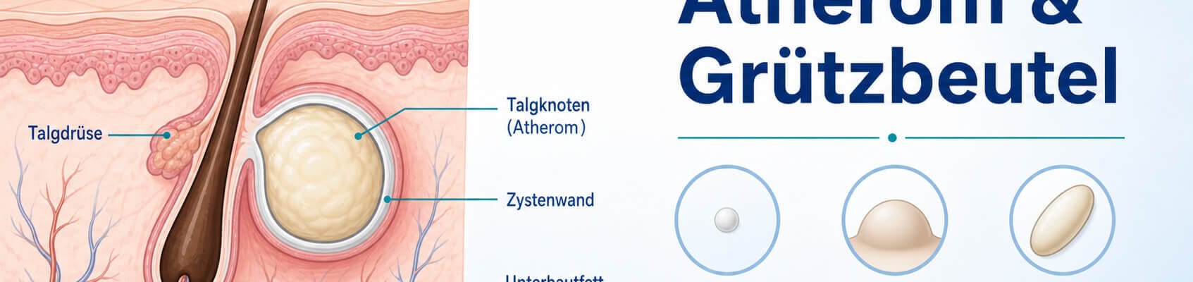 atherom entfernen · talgzyste · grützbeutel · talgknoten schamlippe · verstopfte talgdrüse · atherom entzündet · atherom behandlung ohne operation