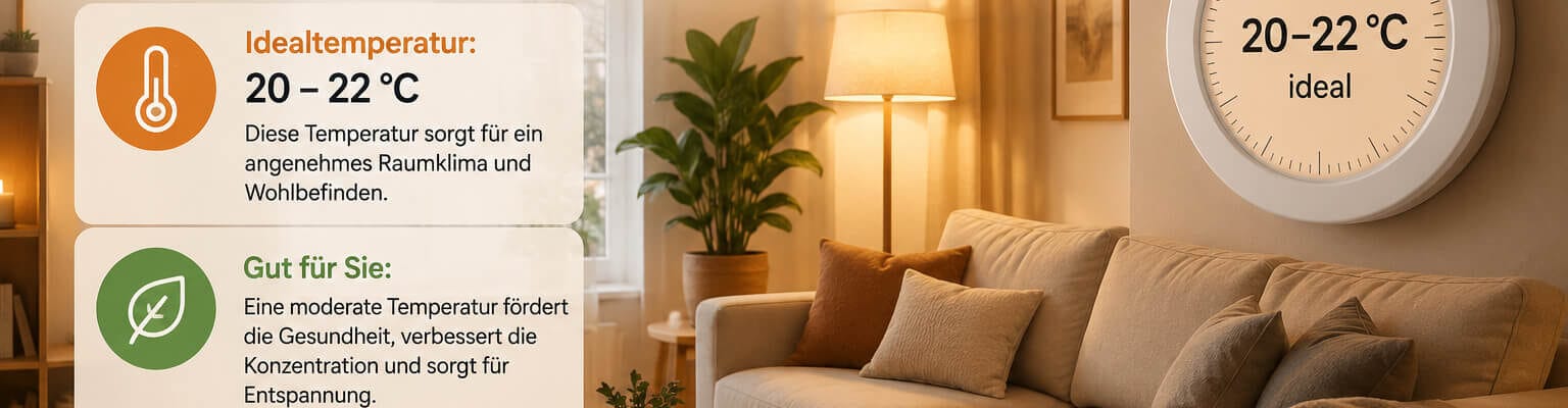 Wie warm sollte es im Wohnzimmer sein