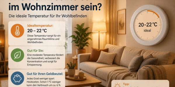 Wie warm sollte es im Wohnzimmer sein